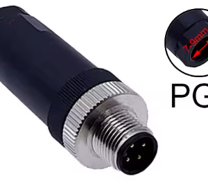 CONECTOR M12 4 PINES MACHO COD A